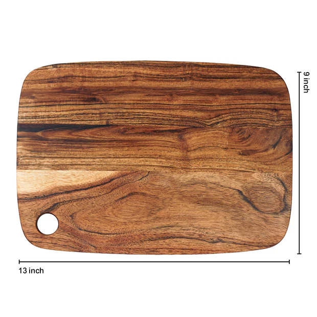 Lumber Park™ Premium Wooden Chopping Board – 13 Inch x 9 Inch - Image 2