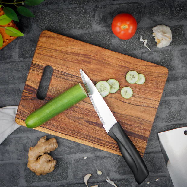Lumber Park™ Premium Wooden Chopping Board – 12 Inch x 8 Inch