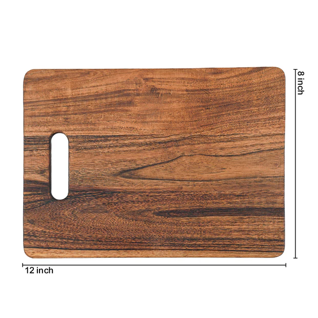 Lumber Park™ Premium Wooden Chopping Board – 12 Inch x 8 Inch - Image 2