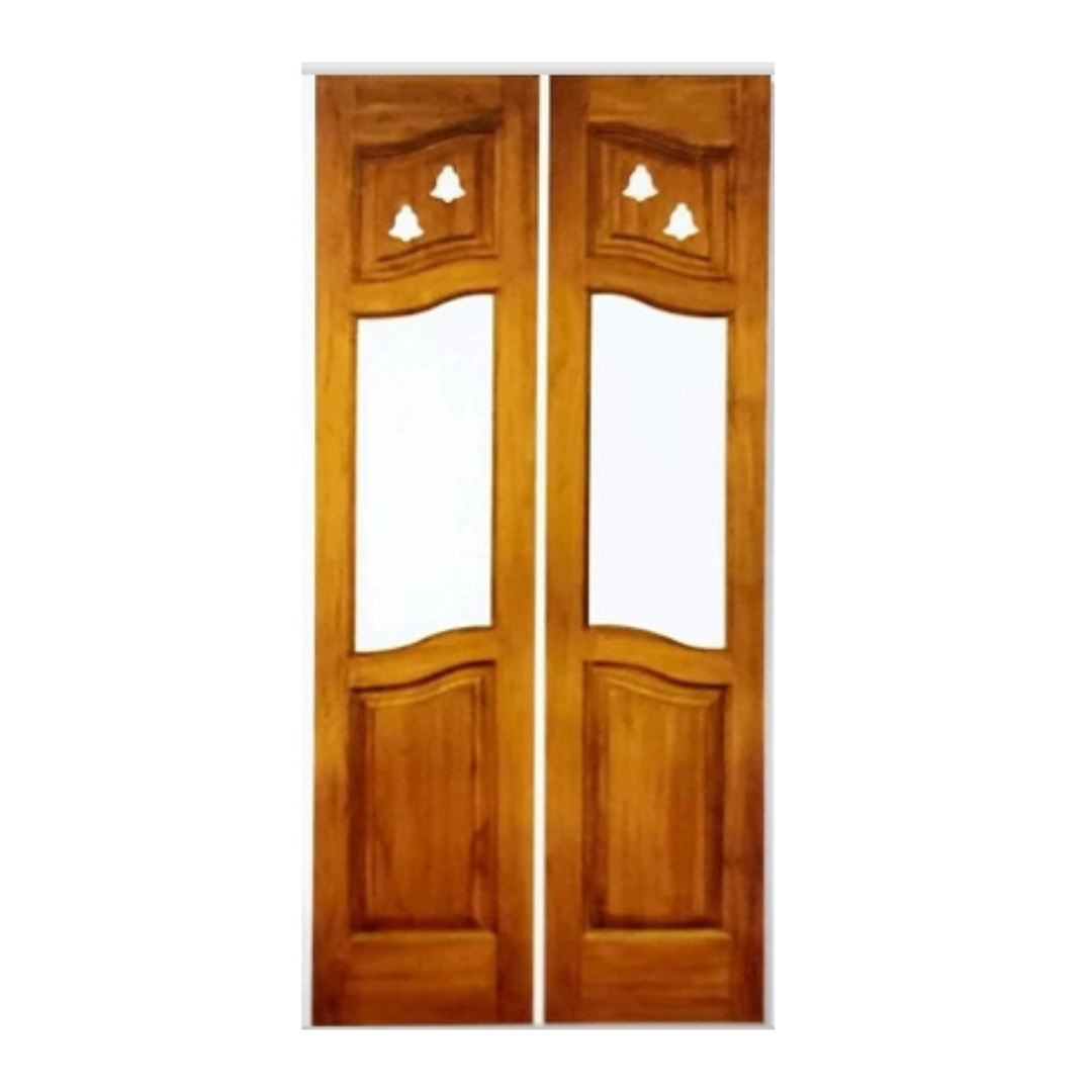 Carving Ghana Teak Door ( 81 Inch x 36 Inch x 32 mm ) / Incl. Polishing + GST