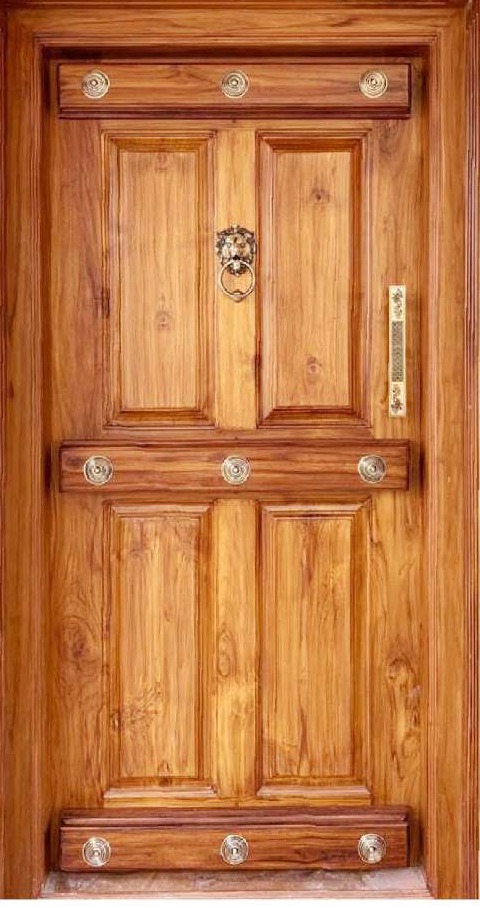 Front Door Teak Chettinadu Polished door - Polished