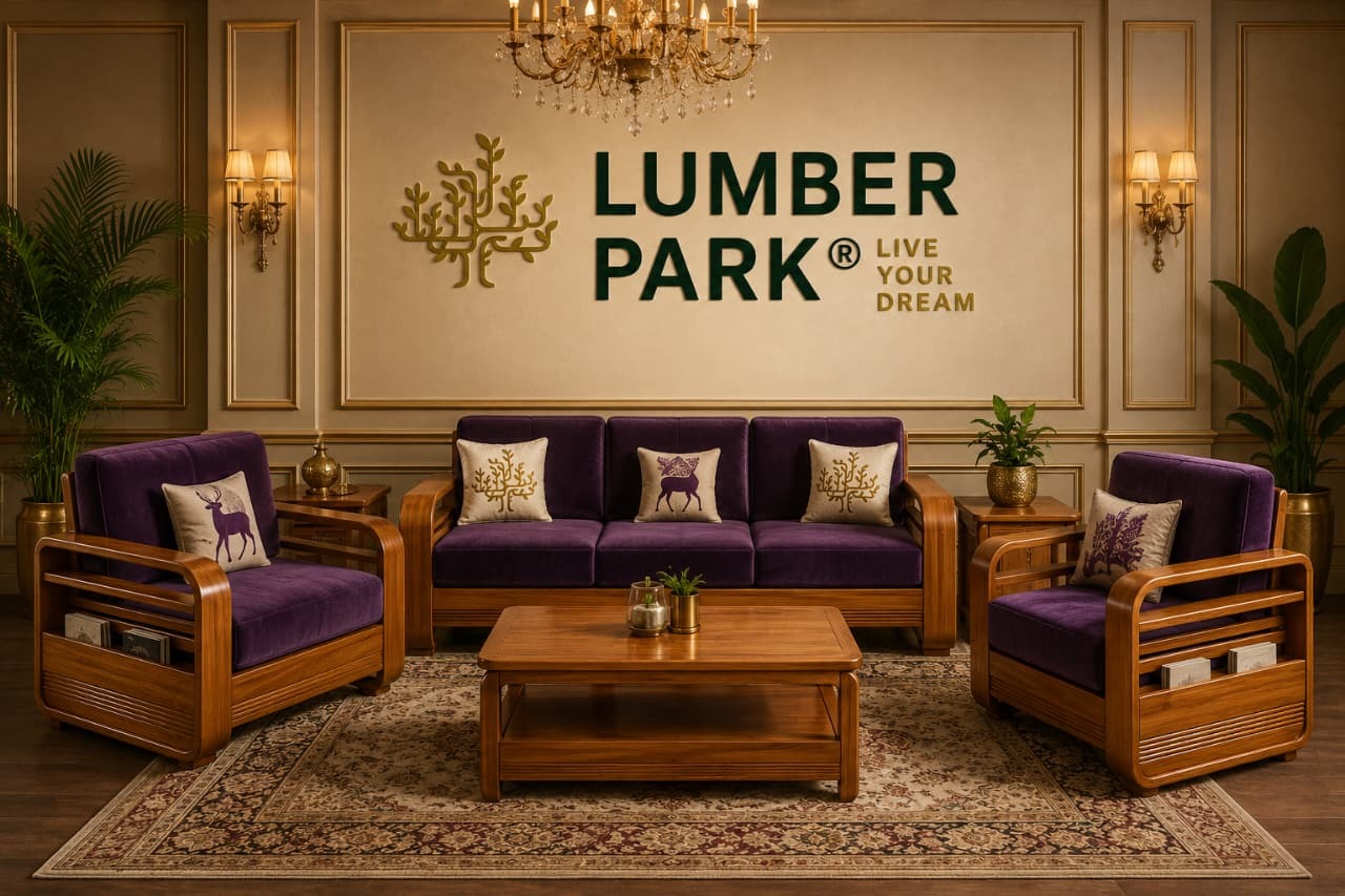 👑 LUMBER PARK Royal Teak Sofa Collection – Live Your Dream
