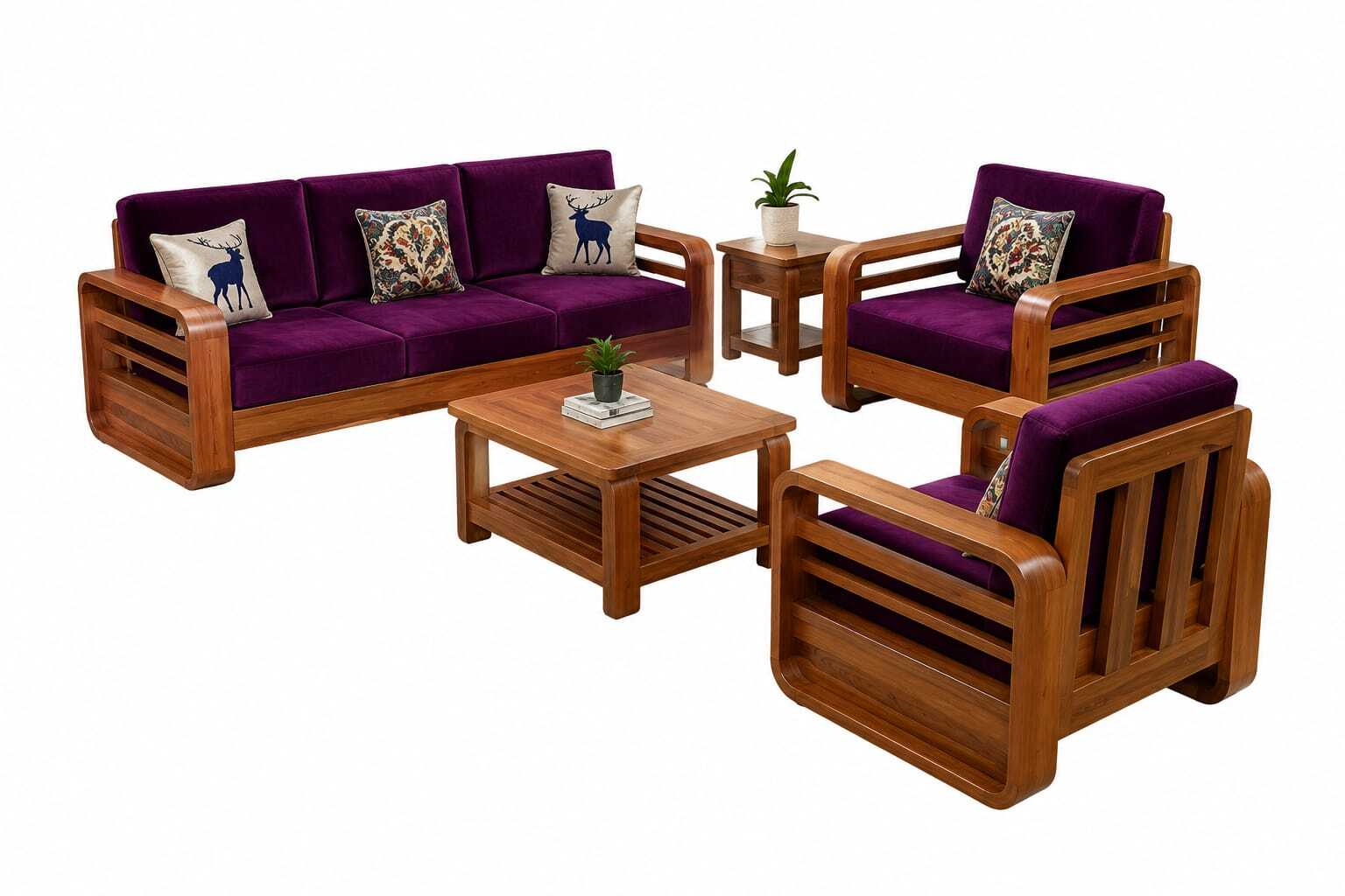 👑 LUMBER PARK Royal Teak Sofa Collection – Live Your Dream - Image 2