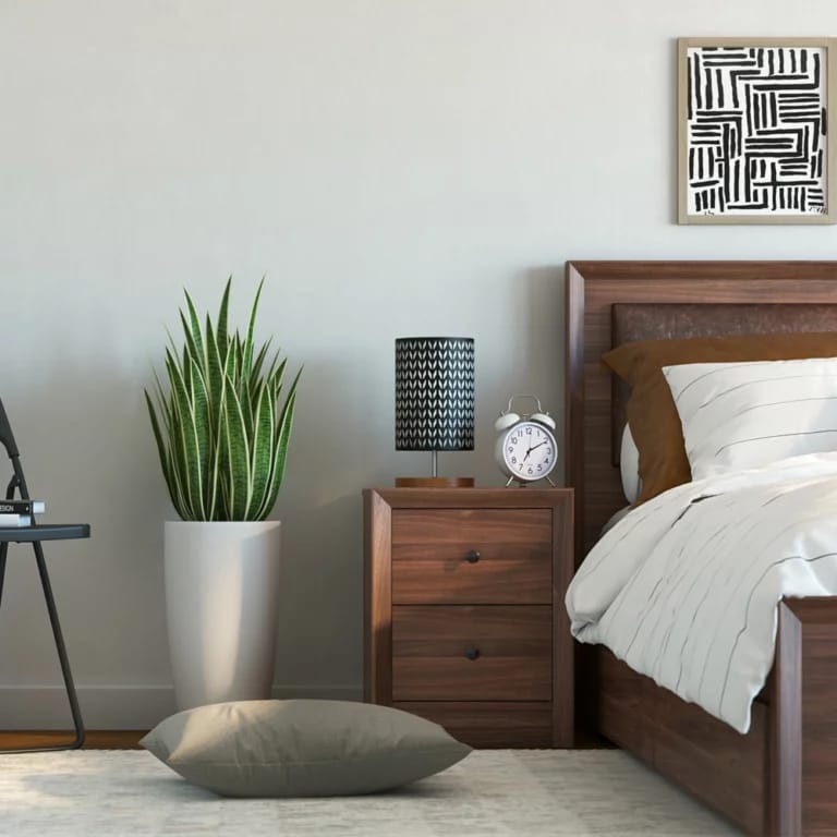 Bedside Table – Acacia Walnut (40x42x52 cm)