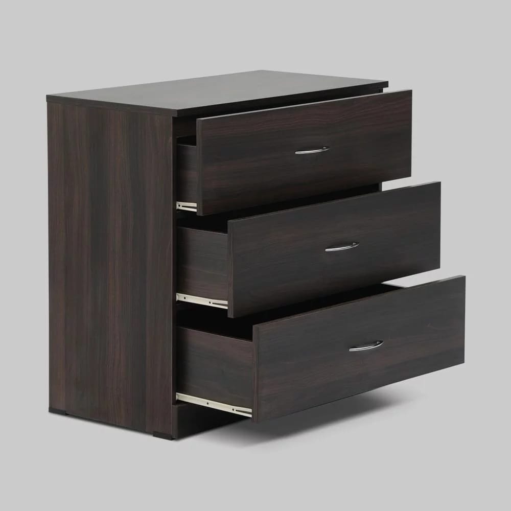 Chest of Drawers – Medium Black, Brown (80 x 43 x 78 cm) - Image 4