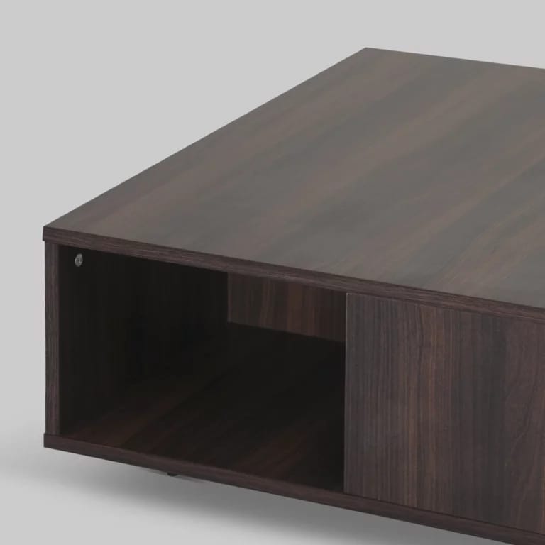 Coffee Table – Black Brown (79x79x32 cm) - Image 4