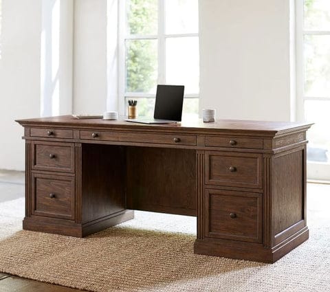 Lumber Park™ Wooden Base Director Table for Office Room – Premium Teak Elegance Meets Executive Functionality - Image 3