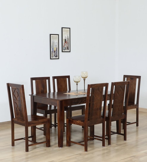 Lumber Park™ Teak Wood 6-Seater Dining Set
