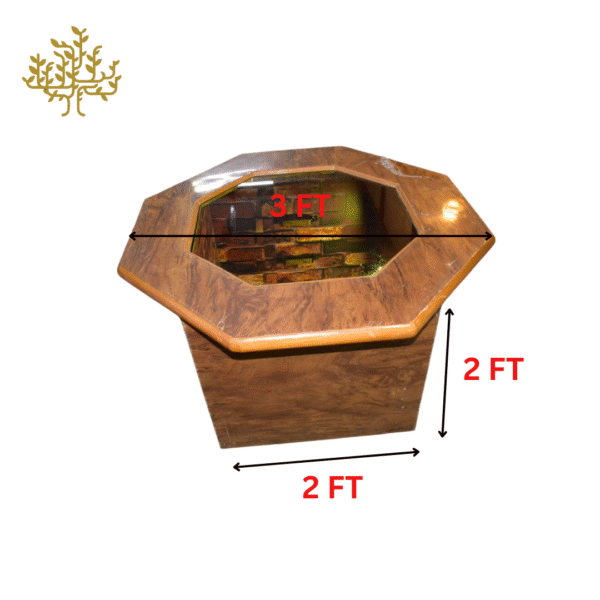 Lumber Park® Mystery Well Coffee Table with 4 Puffy Stool - Image 2