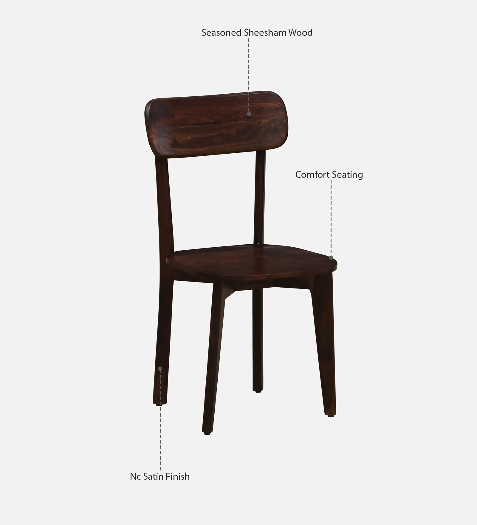 Lumber Park™ Teak Wood 6 Seater Dining Set In Provincial Teak Finish - Image 3