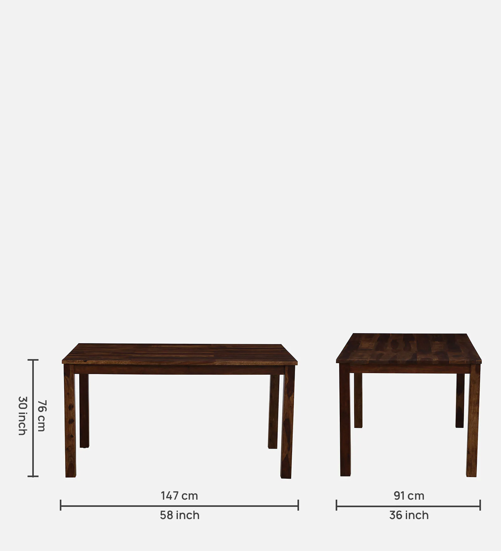 Lumber Park™ Teak Wood 6 Seater Dining Set In Provincial Teak Finish with Bench - Image 5
