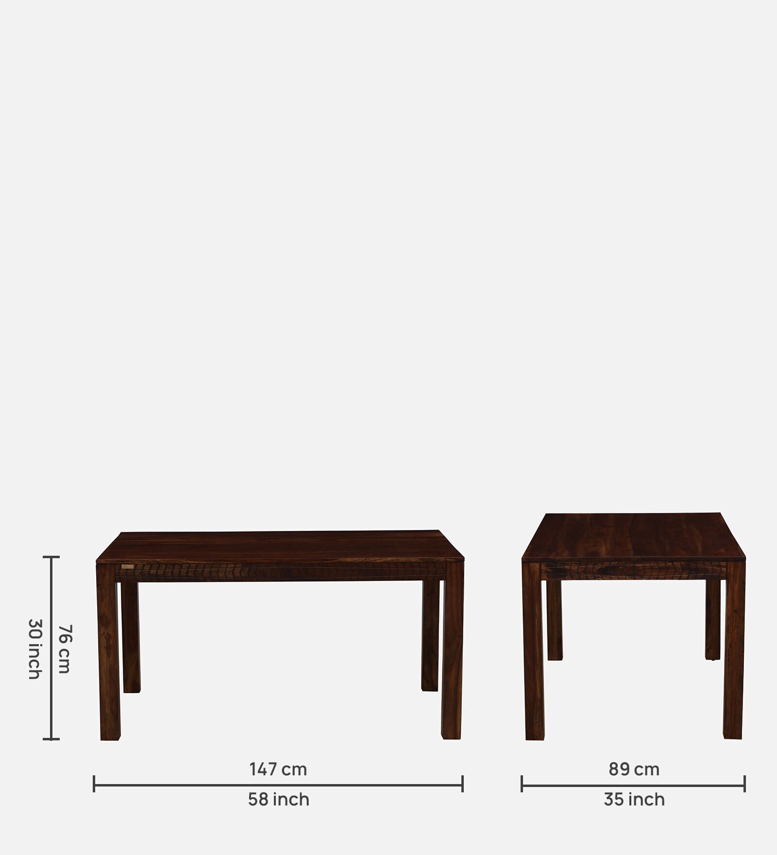 Lumber Park™ Teak Wood 6 Seater Dining Set In Scratch Resistant Provincial Teak Finish With Bench - Image 5