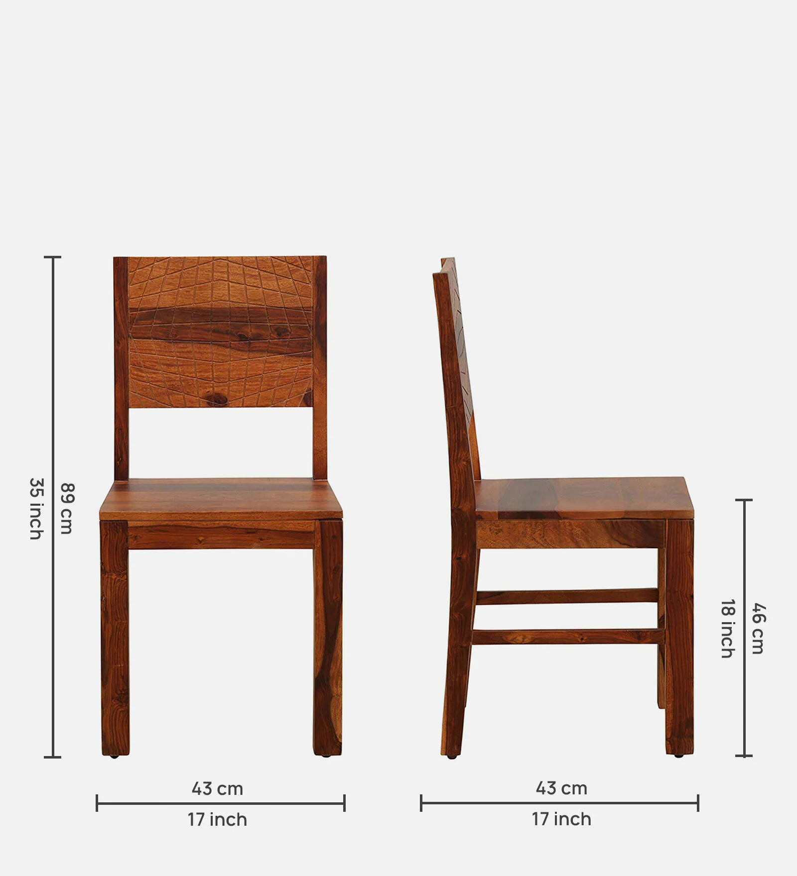 Lumber Park™ Teak Wood 6 Seater Dining Set In Scratch Resistant Honey Oak Finish With Bench - Image 5