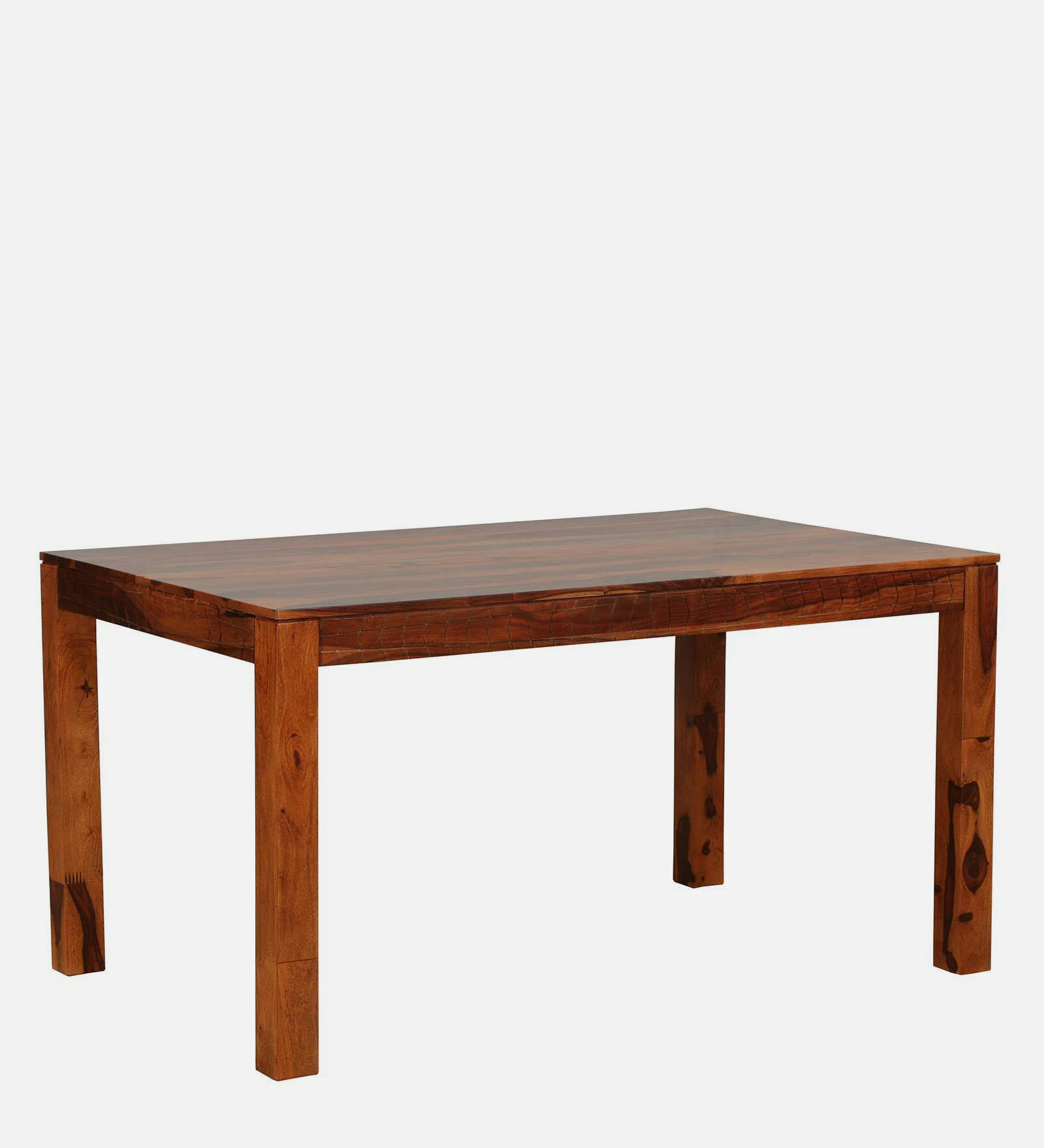 Lumber Park™ Teak Wood 6 Seater Dining Set In Scratch Resistant Honey Oak Finish With Bench - Image 3
