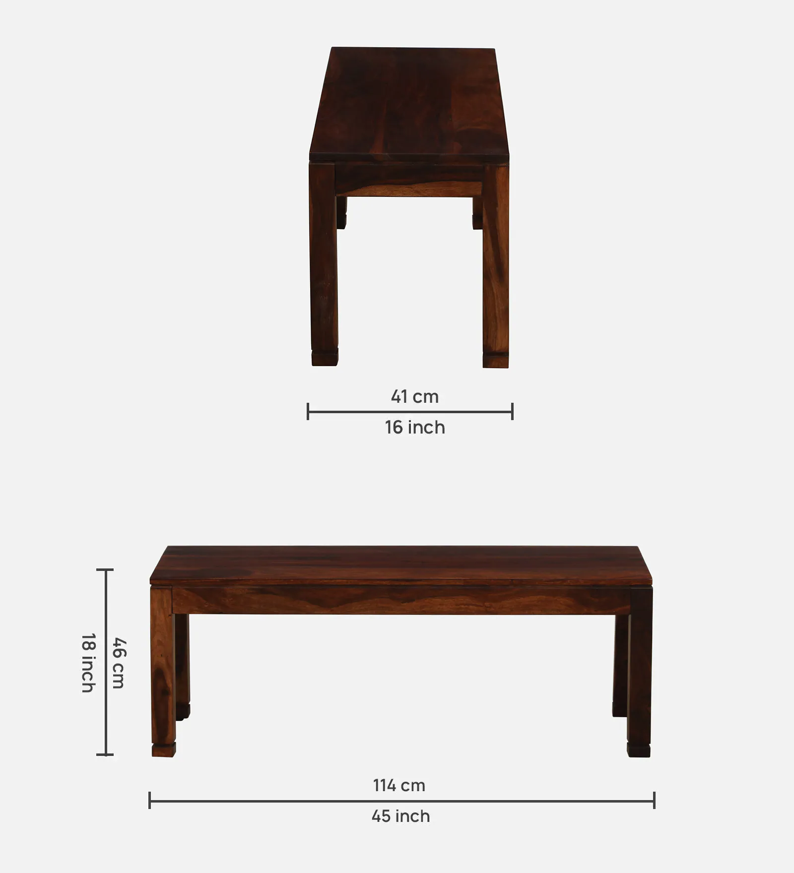 Lumber Park™ Teak Wood 6 Seater Dining Set In Honey Oak Finish With Bench - Image 3