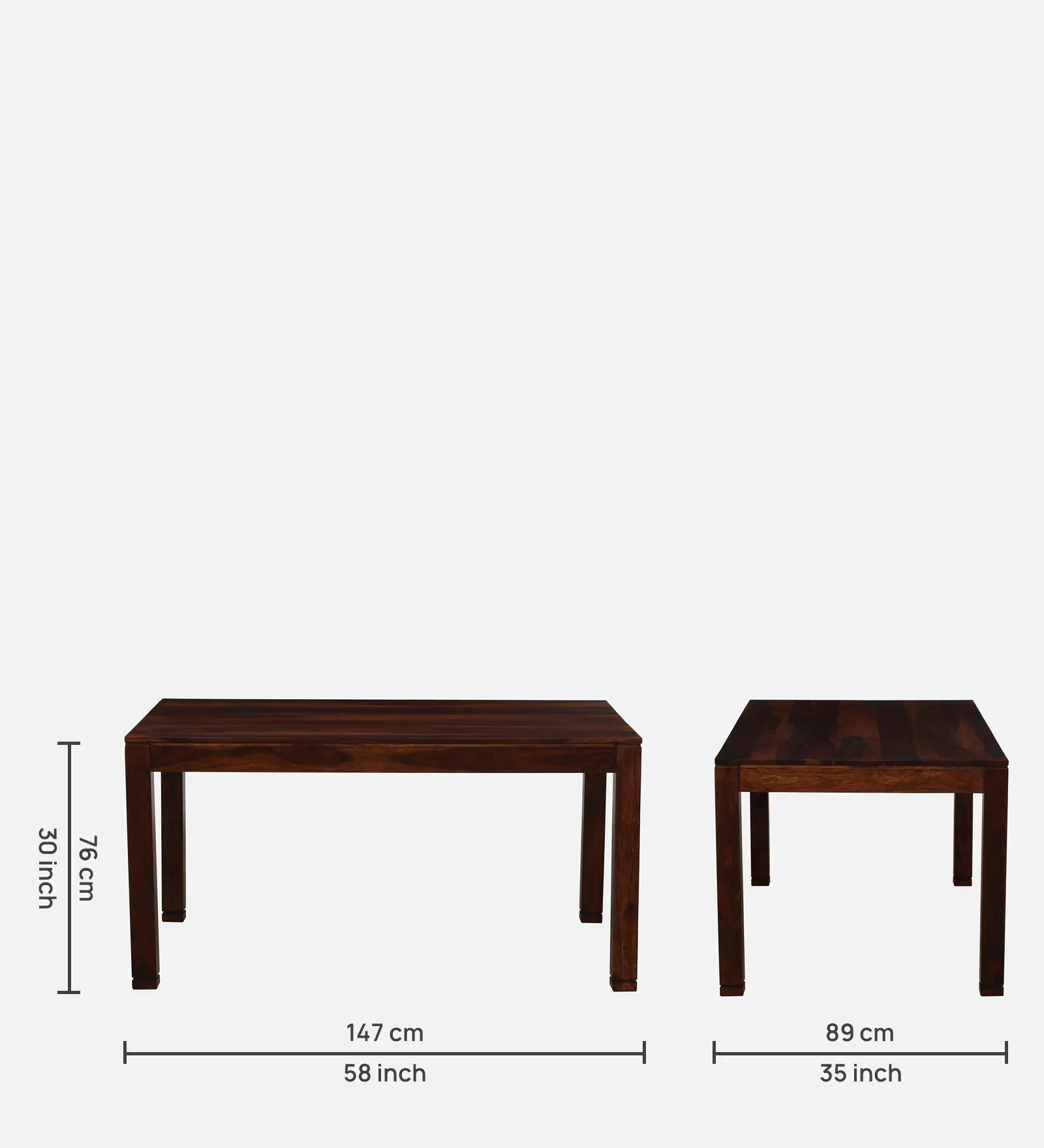 Lumber Park™ Teak Wood 6 Seater Dining Set In Honey Oak Finish With Bench - Image 5