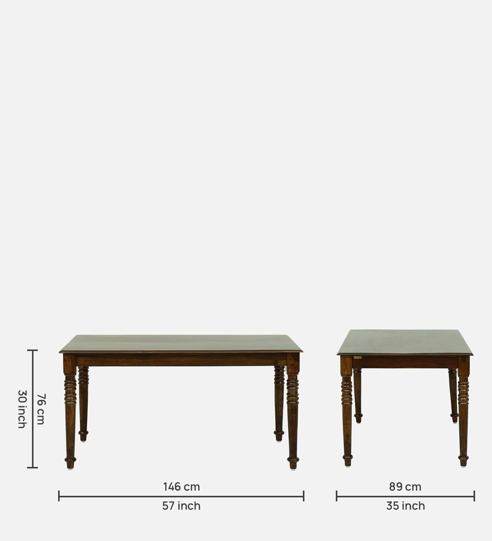 Lumber Park™ Teak Wood 6 Seater Dining Set In Provincial Teak Finish - Image 5