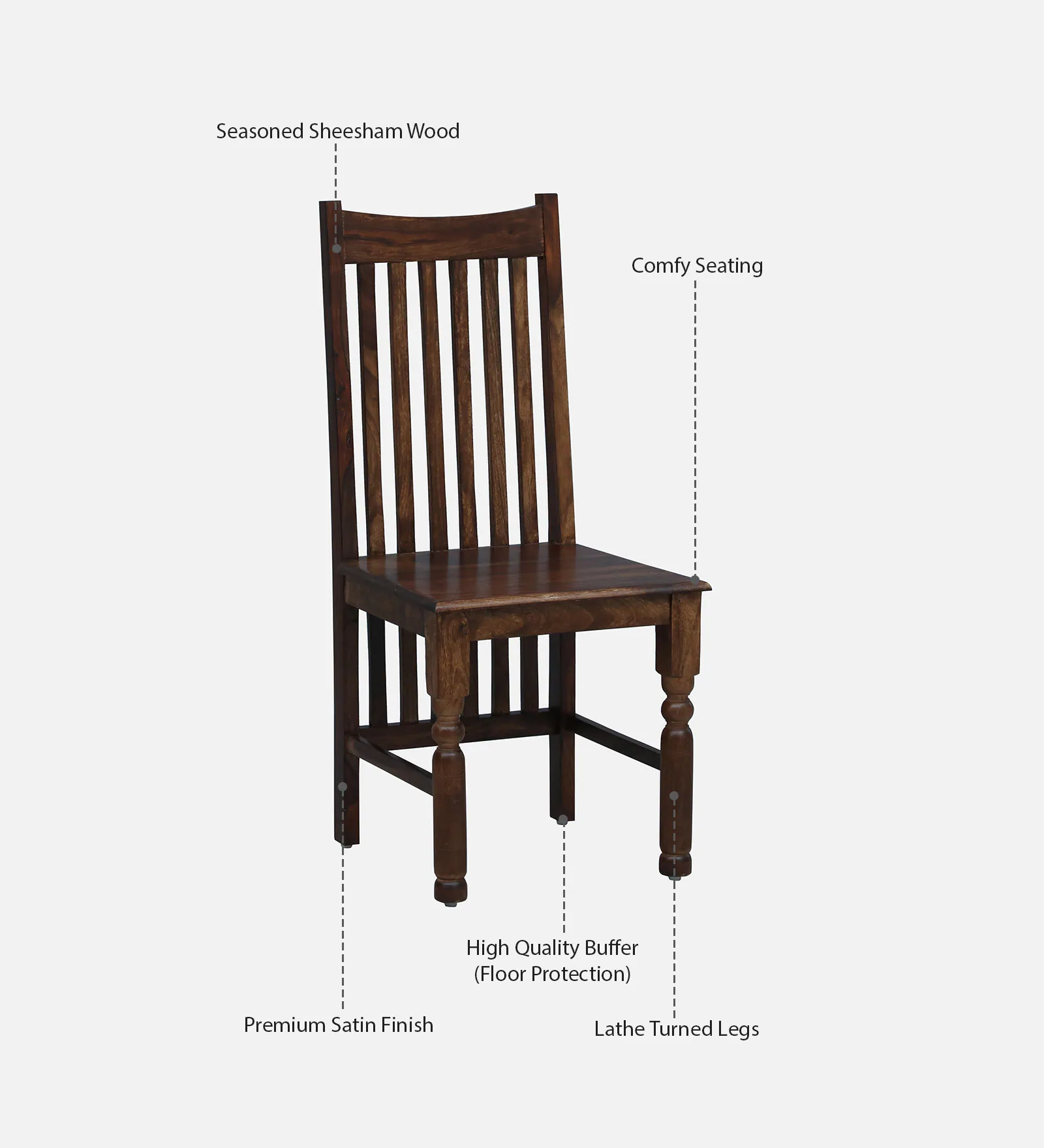 Lumber Park™ Teak Wood 6 Seater Dining Set In Provincial Teak Finish With Bench - Image 2